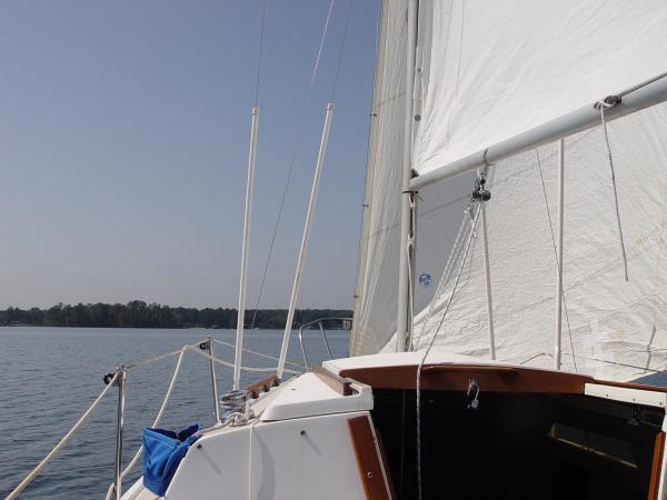 Under sail in light winds