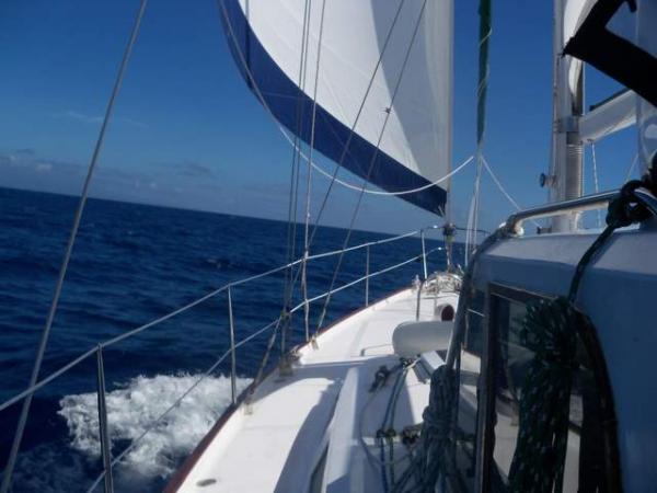 Under sail in the Atlantic