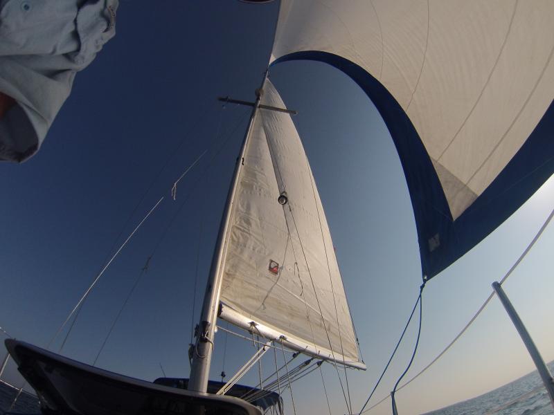 Under sail