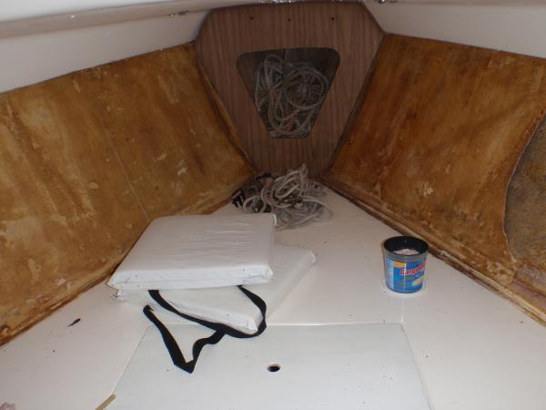 v berth after removale of the hull liner