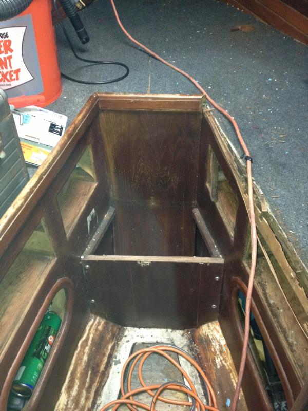 V Berth had a to totally be stripped to the hull and rebuilt. Had a lot of leaks from ports and hatches.