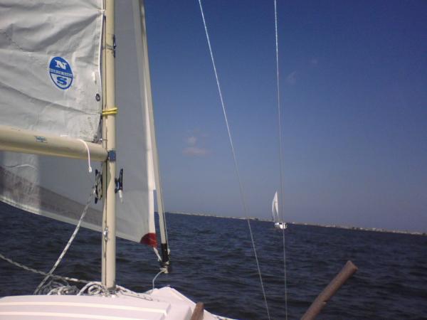 view from our sailboat