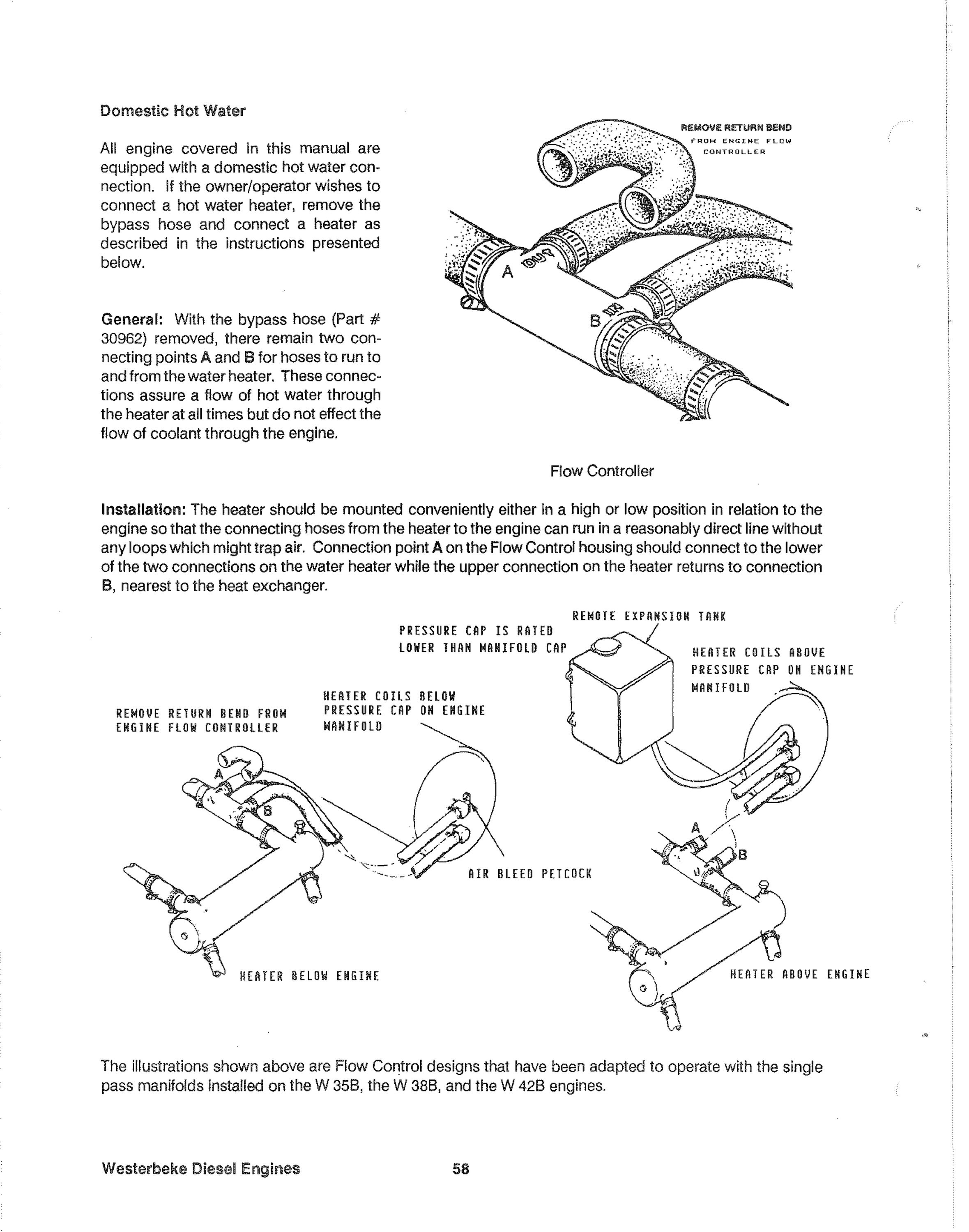 Westerbeke 38B FOUR - Operators Manual Domestic Hot Water 1 Small