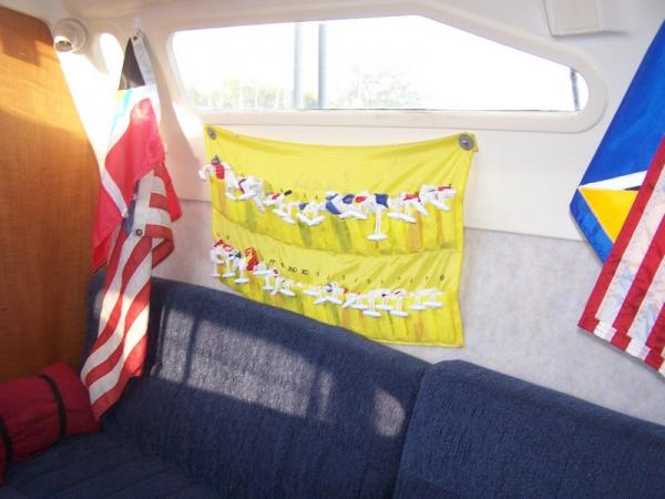 When on a boat, decorate with flags