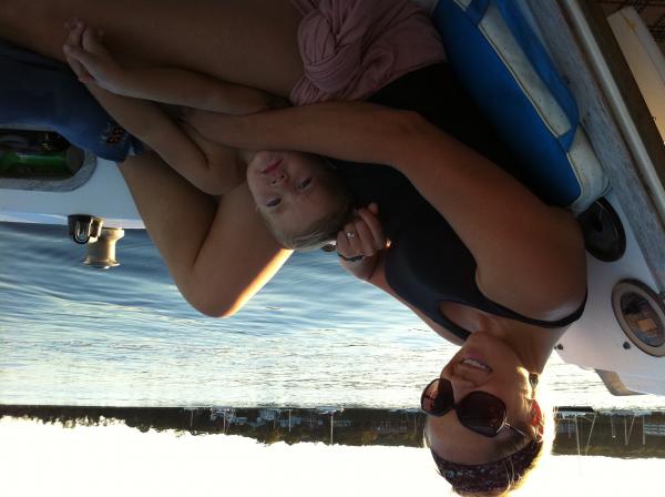 Wife and son, Hampton.