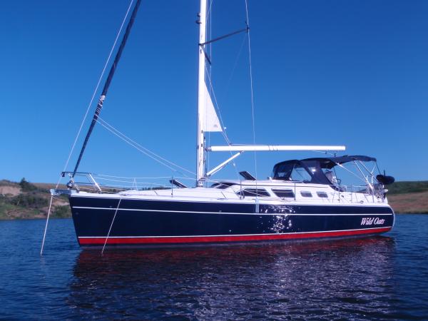 Wild Oats resting peacefully at Anchor! Little House Bay, Lake Sakakawea, ND