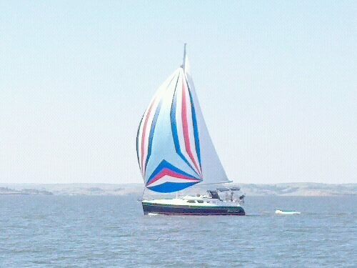 Wild Oats Spinnaker Flying...Lake Sakakawea, ND
