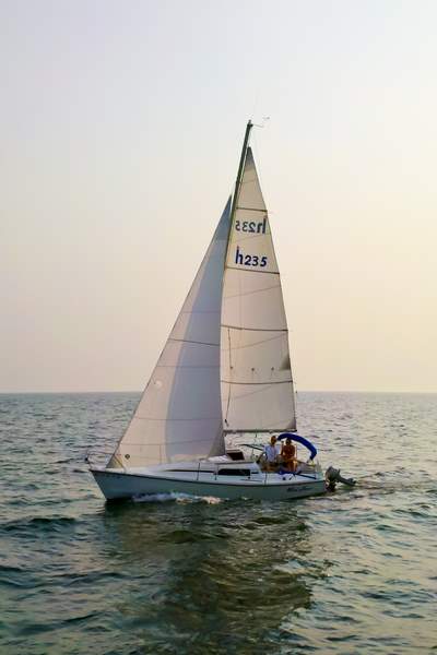 Wind Rover on Lake Michigan on a spring evening