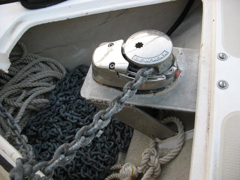 Windlass installation detail bracket/chain locker Sailboat Owners Forums