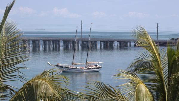 Yankee in Bahia Honda, Florida Keys on Sea Base trip with Boy Scouts.  Very memorable trip on a very memorable ship!