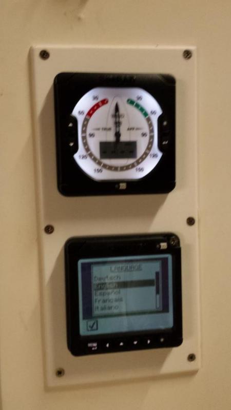 Yep we have power now to the SIMRAD IS 20 stuff, great to see it come alive!