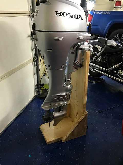 Made A Simple Outboard Motor Stand Sailboat Owners Forums