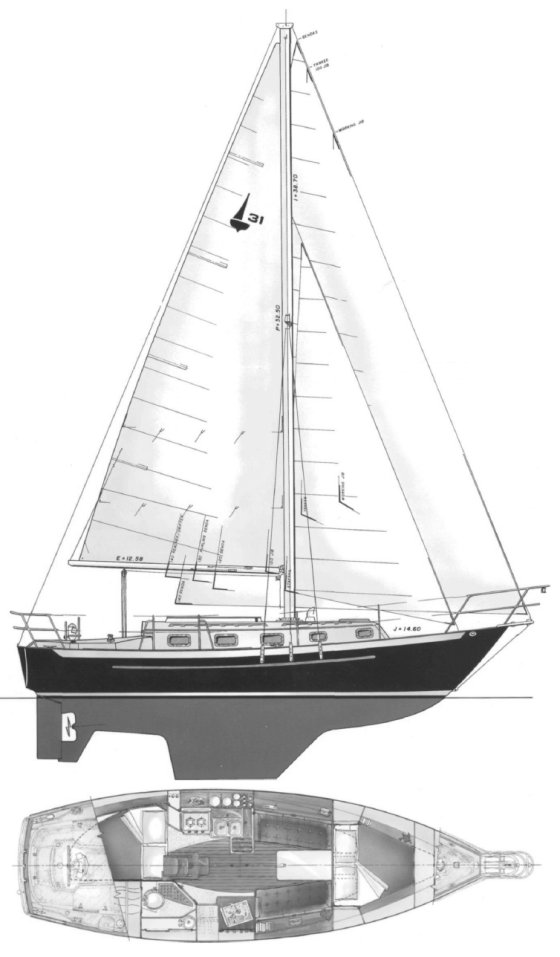 PACIFIC SEACRAFT 31 drawing